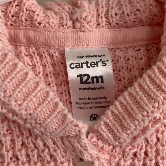 Knit Button Up Sweater with Ears - Picture 2 of 4